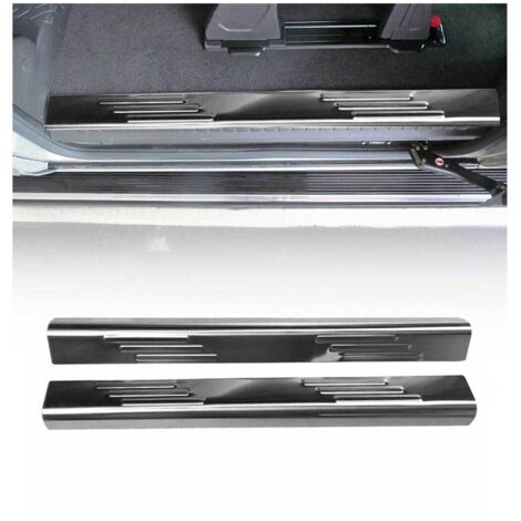 Couverture de Seuil de porte pour Ford Custom 2013-2024 acier inox chromé 2 Pcs (1/5)