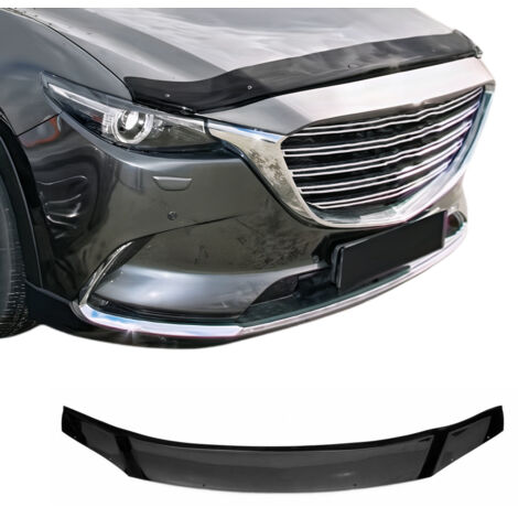 Deflecteurs d'air capot de voiture Protection pour Mazda CX-9 2016-2024 Acrylique foncé Noir (1/5)