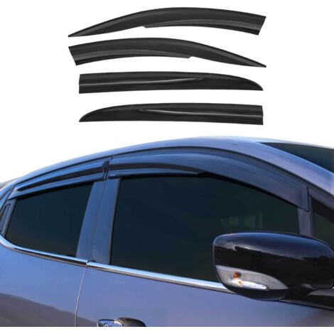 Déflecteurs de Vent Pluie d'air Compatible avec Renault Megane 2002-2009 HB Acrylique Noir (1/5)
