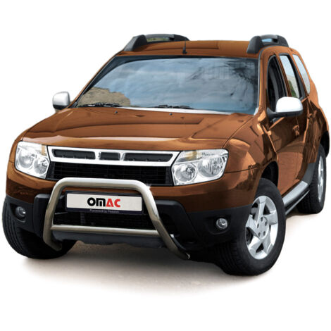 Pare-Buffle Avant Pour Dacia Duster 2010-2013 en Acier Inox Argent