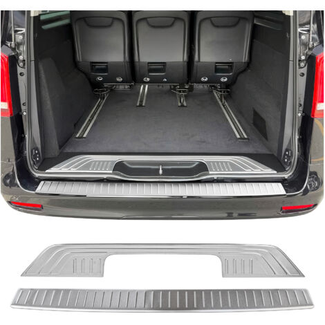 OMAC Kit Protection de Pare-Chocs arrière Compatible avec Mercedes Vito W447 2014-2026 Brossé inox 2Pcs