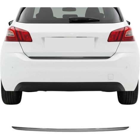 Garniture de Hayon Coffre pour Peugeot 308 2013-2021 acier inox foncé (1/5)