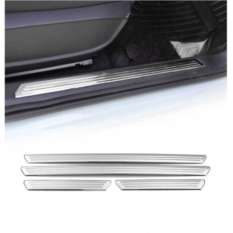 OMAC Protection Seuils de Porte pour VW Golf 2019-2026 Acier INOX chromé 4 Pcs