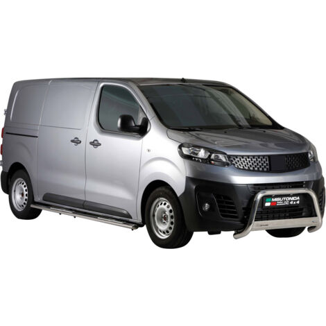 Pare-buffle Avant pour Fiat Scudo 2022-2026 63mm en Acier Inoxydable Argent