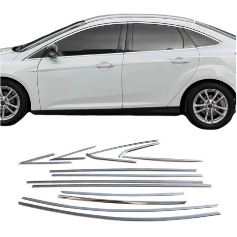 Garniture de Fenêtre pour Ford Focus Berline 2011-2018 Acier Inox 12Pcs (1/5)