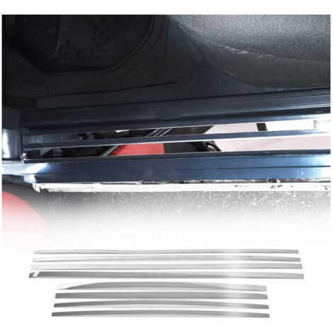 Couverture de Seuil de porte pour Mercedes Classe E W210 1995-2003 chromé 8 Pcs (1/5)