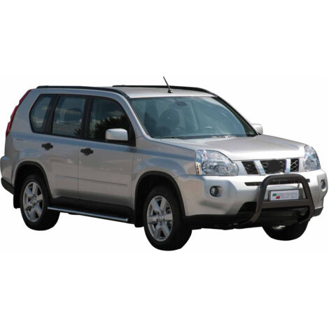 Pare-buffle Avant pour Nissan X-Trail 2007-2010 63 mm en Acier Noir
