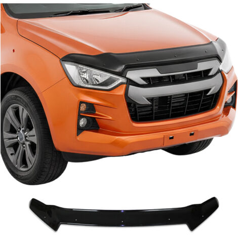 OMAC Deflecteurs d'air capot de voiture Compatible avec Isuzu D-max mk3 2019-2023 Pre-FL noir ABS (1/5)
