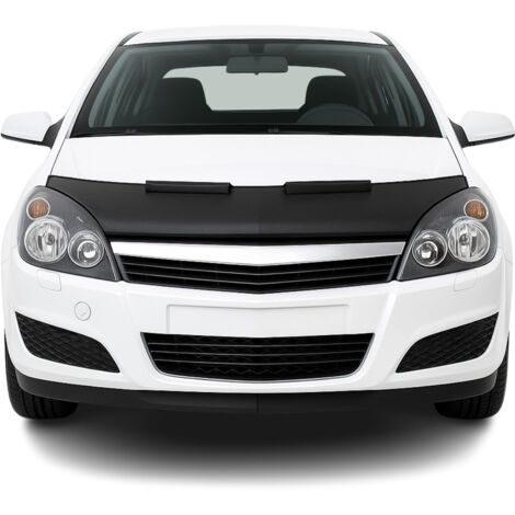 Protège Capot compatible avec Opel Astra H 2004 à 2009, Bra de Capot Protection, Noir