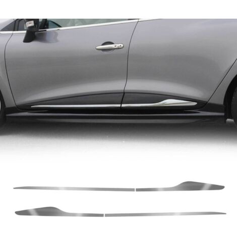 Garniture Baguette de porte latérale pour Renault Clio 2012-2019 chromé inox