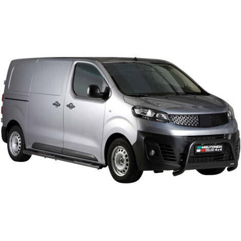 Pare-buffle Avant pour Fiat Scudo 2022-2026 63mm en Acier Inoxydable Noir