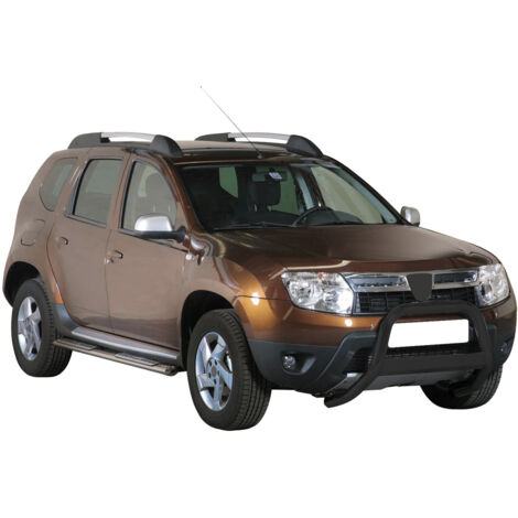 Pare-buffle Avant pour Dacia Duster 2010-2017 63 mm en Acier Noir