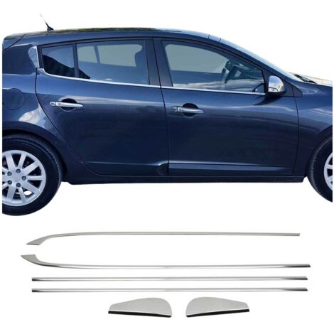 Garniture de Fenêtre pour Renault Megane HB 2008-2016 Acier Inox 6Pcs (1/5)