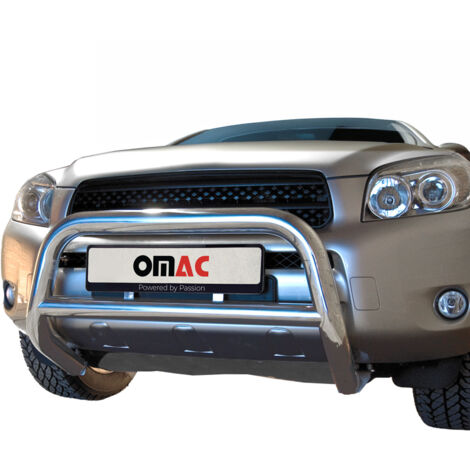 Pare-Buffle Avant Pour Toyota RAV4 2006-2010 en Acier Inoxydable Argent