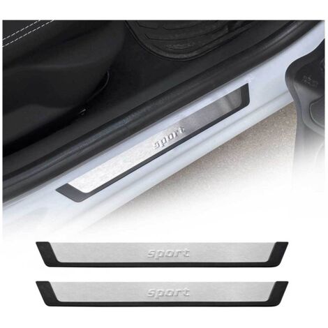 OMAC Couverture de Seuil de Porte Universel - Protection Seuil de Porte - Plinthe - Plaque de Pas de portière décorative - Garniture de Seuil de Porte 2 Pcs (1/5)