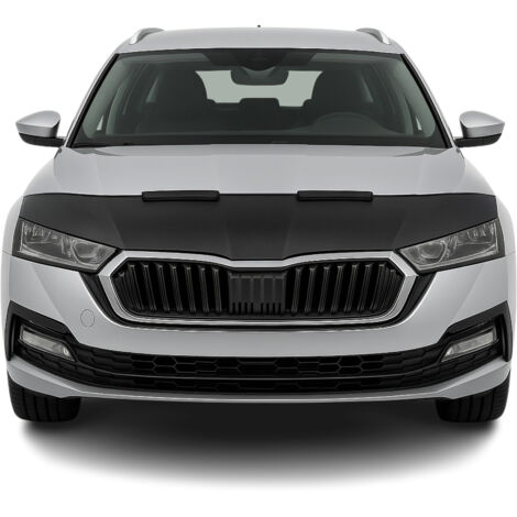 OMAC Protège Capot - Masque De Voiture pour Skoda Octavia Combi 2020-2026 Vinyle Noir (1/5)