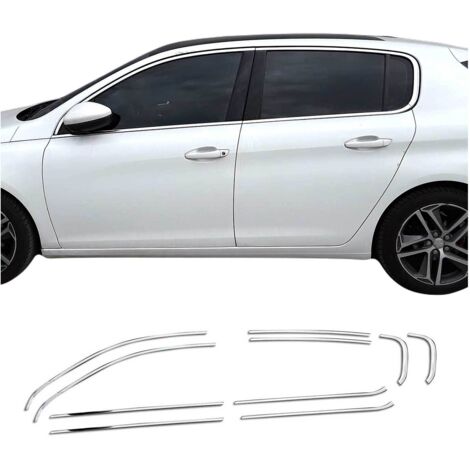 Garniture de Fenêtre pour Peugeot 308 HB 2013-2021 Acier Inox 10Pcs