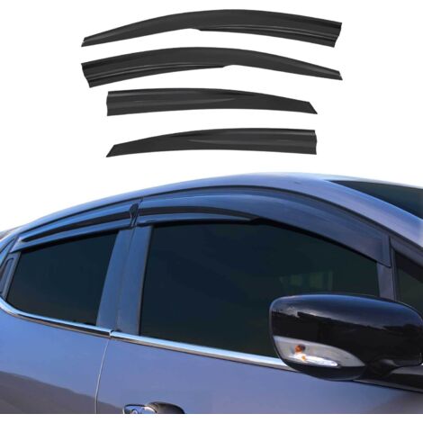 Déflecteurs de Vent Pluie d'air Compatible avec Hyundai Accent Blue 2012-2017 SD Noir 4X (1/5)