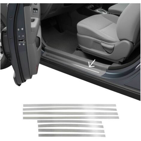 Couverture de Seuil de porte pour Mercedes Classe C W202 1993-2000 inox Brossé (1/5)