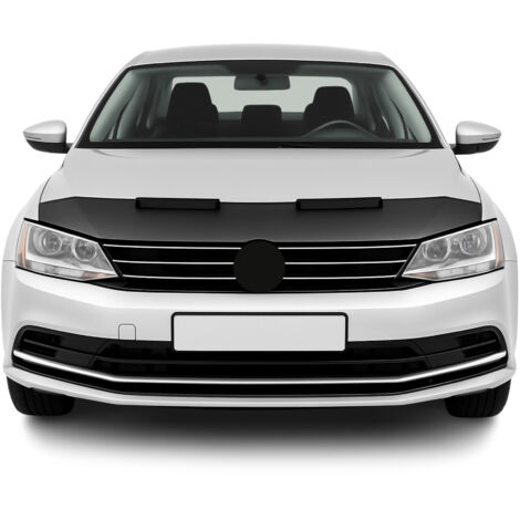 Protège Capot compatible avec VW Jetta 2010 à 2018, Bra de Capot Protection, Noir (1/5)