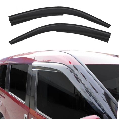 Déflecteurs de Vent Pluie d'air Compatible avec Renault Kangoo 1998-2007 Acrylique Noir 2X