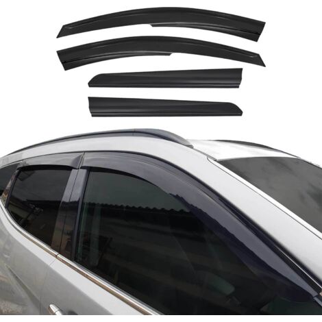 Déflecteurs De Vent Pluie d'air Compatible avec Dacia Duster 2010-2016 Acrylique 4 Pcs