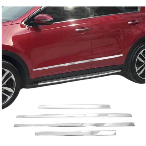 Garniture Baguette de porte latérale pour Kia Sportage 2015-2021 acier inox 4Pcs