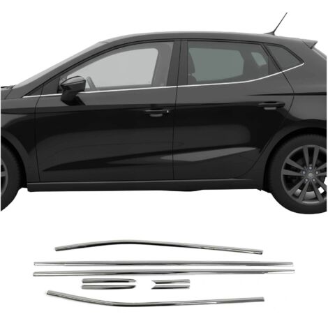 OMAC Garniture de Fenêtre Compatible avec Seat Ibiza HB 2017-2026 Acier INOX 8Pcs (1/5)