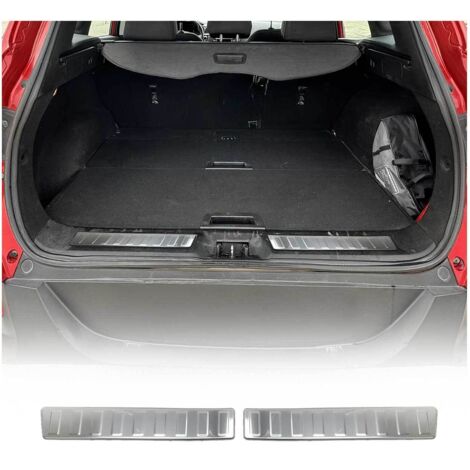 Protection Seuil de Pare-Chocs arrière - Compatible avec Renault Kadjar PRE FL 2015-2019 - Couverture de Seuil de Coffre - Bande Seuil de Chargement - Style élégant - en Acier INOX Chromé (1/5)