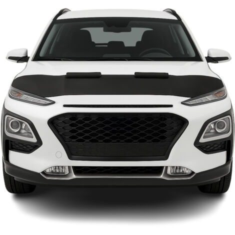 OMAC Protège Capot pour Hyundai Kona 2018-2023 Masque de Voiture Vinyle Noir (1/5)