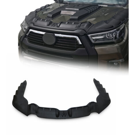 OMAC Déflecteur de Capot pour Toyota Hilux 2021-2026 en ABS Noir 3 Pcs (1/5)