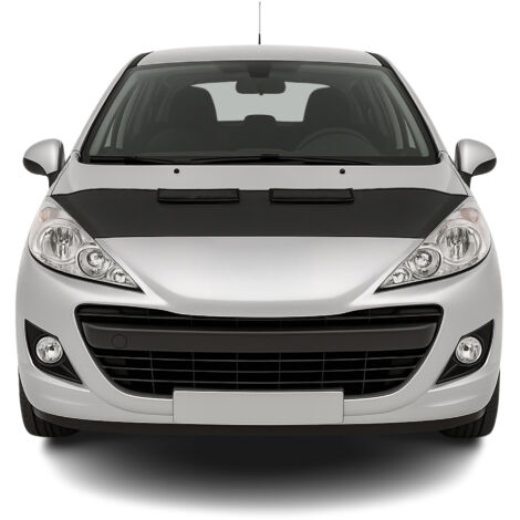 Protège Capot compatible avec Peugeot 207 2006 à 2014, Bra de Capot Protection, Noir (1/5)