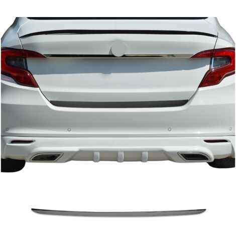 Garniture de Hayon Coffre pour Fiat Tipo 2015-2026 Berline en acier inox foncé