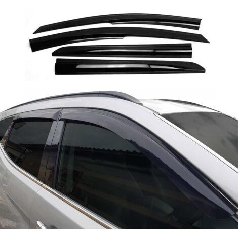 Déflecteurs De Vent Pluie d'air Compatible avec Hyundai Kona 2018-2023 Acrylique 4 Pcs (1/5)