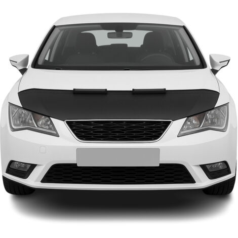Protège Capot compatible avec Seat Leon 2012 à 2020, Bra de Capot Protection, Noir (1/5)