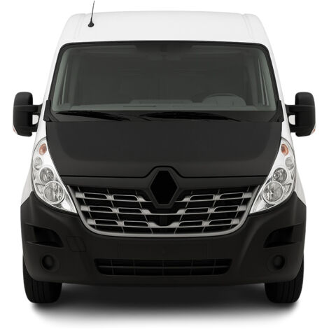Protège Capot compatible avec Renault Master 2014 à 2020, Bra de Capot Protection, Noir