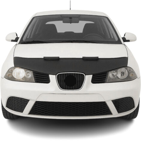 Protège Capot compatible avec Seat Ibiza 2002 à 2008, Bra de Capot Protection, Noir (1/5)