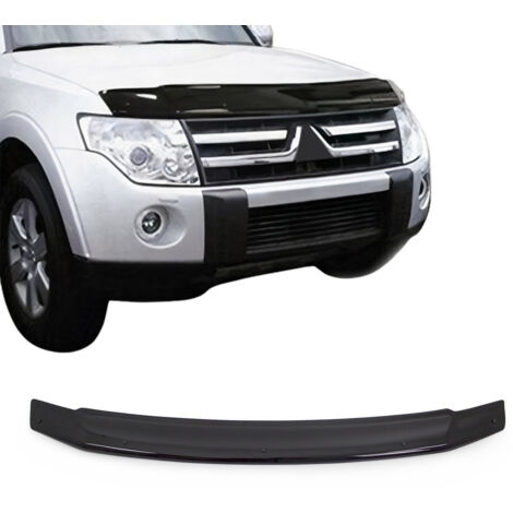 Deflecteurs d'air Capot de Voiture pour Mitsubishi Pajero 2006-2021 SUV Noir (1/5)