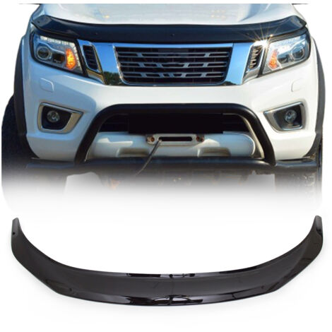 Deflecteurs d'air Capot de Voiture pour Nissan Navara D23 2015-20 Acrylique Noir