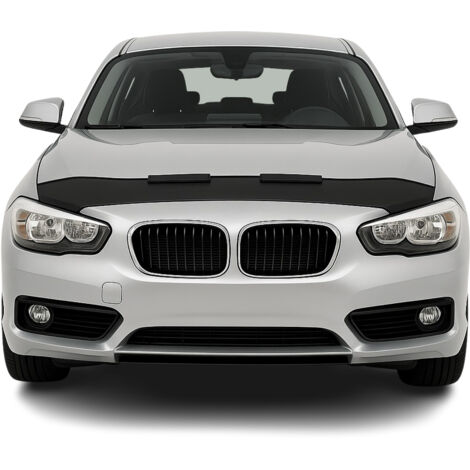 Protège Capot Compatible avec BMW Série 1 F20 F21 2011 à 2019, Bra de Capot Protection, Noir