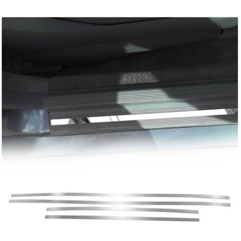 Couverture de Seuil de porte pour Mercedes W201 1982-1993 acier inox chromé 4Pcs (1/5)
