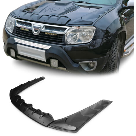 Déflecteur de Capot Compatible avec Dacia Duster 2010-2017 en ABS Noir 3 Pcs