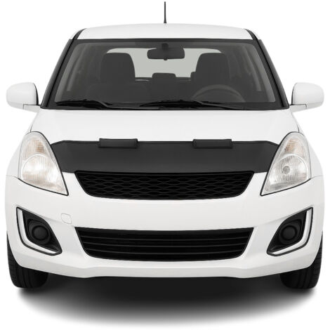 Protège Capot compatible avec Suzuki Swift 2004 à 2010, Bra de Capot Protection, Noir