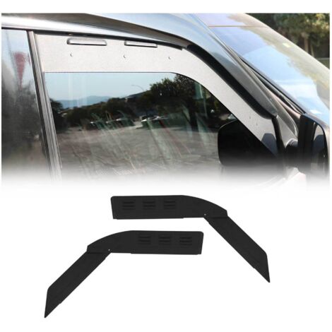OMAC Grille d'aération de Fenêtre de Voiture Airvent Compatible avec VW Transporter T2 1967 à 1979, Grille de Ventilation Aérateur de Fenêtre, 2 Pcs Noir