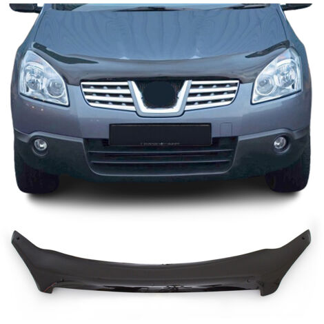 Déflecteur de Capot Compatible avec Nissan Qashqai 2007-2010 en Acrylique Noir (1/5)