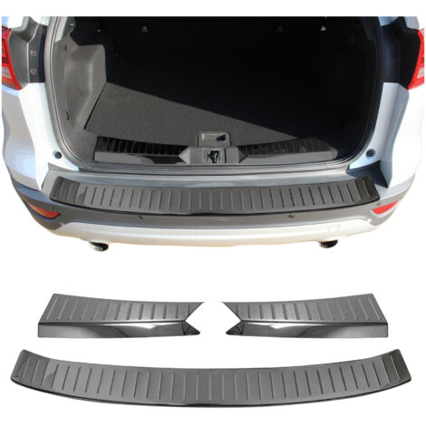 OMAC Kit Protection de Pare-Chocs arrière Compatible avec Ford Kuga 2013-2016 Pre-FL Brillant Sombre inox 3Pcs (1/5)
