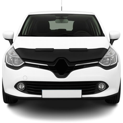 Protège Capot compatible avec Renault Clio 2012 à 2019, Bra de Capot Protection, Noir