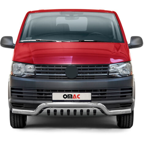 Pare-Buffle Avant Pour VW T6 T6.1 Transporter tout 2015-2024 en Acier Argent