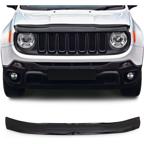 Deflecteurs d'air capot de voiture pour Jeep Renegade 2015-2025 Acrylique Noir