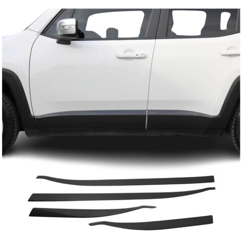 Garniture Baguette de porte latérale pour Jeep Renegade 2014-2024 Carbone Noir (1/5)